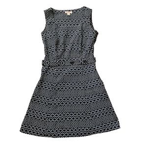 BROOKS BROTHERS RED FLEECE DRESS WOMENS SIZE 4 BLACK A-LINE FLORAL Design